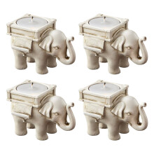 Federra Elephant Candlestick Retro Wishing Candle Holder Tea Light Candle Holder