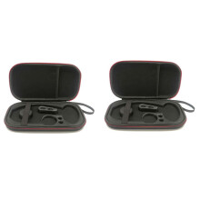 2X Hard EVA Portable Stethoscope Carrying Case Storage Box Shell Mesh Pockets for III Stethoscope Bag