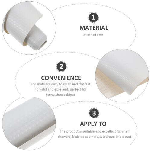 1 Roll of Multi-function Drawer Liner Convenient Shelf Liner Waterproof Fridge Mat 1