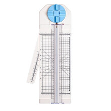 Paper Trimmer Craft Paper Cutter,4-In-1 Paper Trimmer 12in Craft Paper Cutter for Multi-Function Scrapbooking Tool Blue