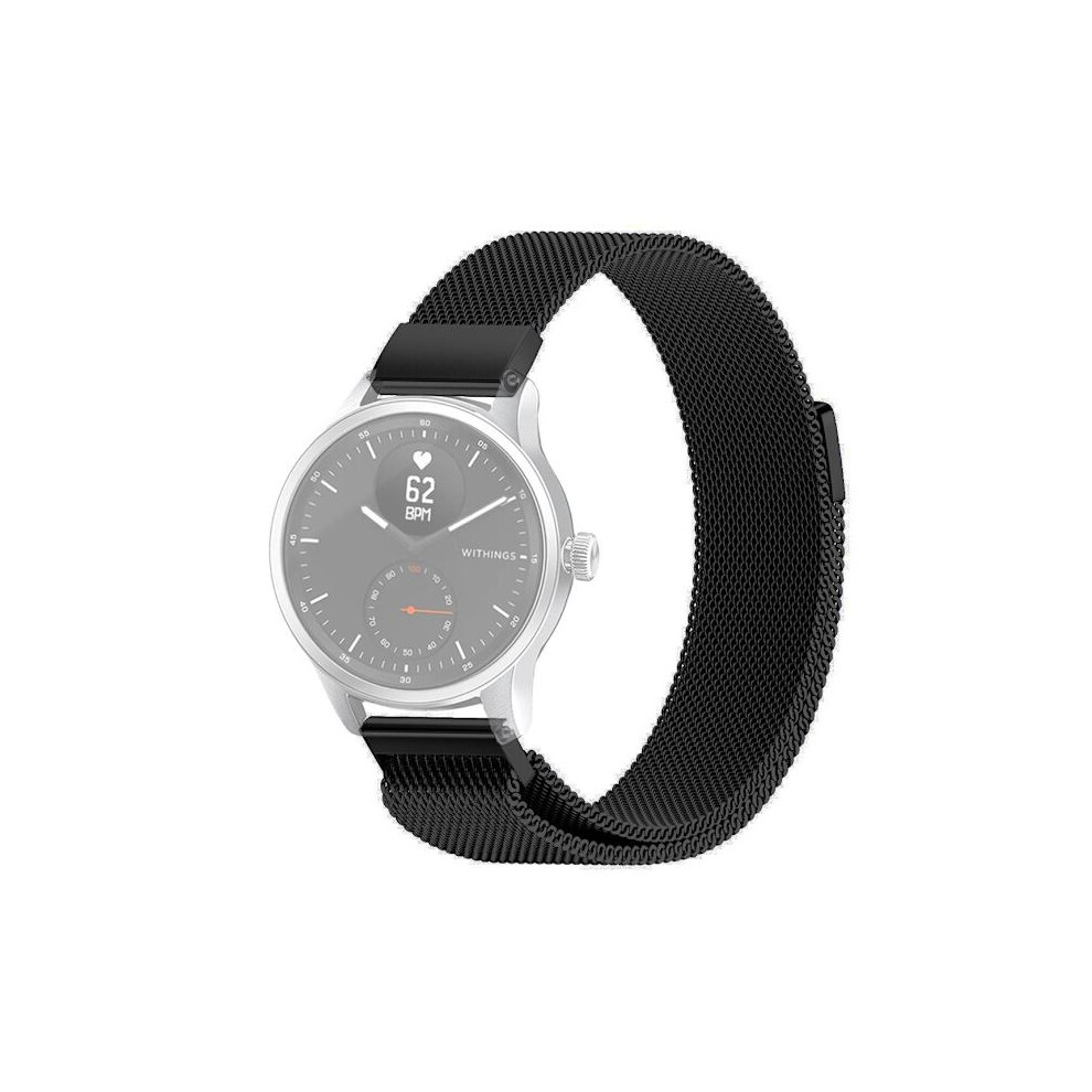 Skalo Milanese Loop For Withings Scanwatch 42Mm - More Colors Black 9164030704916