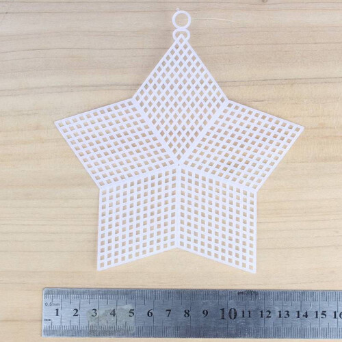 EIGTHTAIL 12PCS Needlepoint Canvas Star Shape Plastic Canvas Blank Canvas for DIY Craft 1