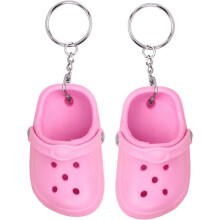 2 st mini skonyckelring för nycklar skonyckelring vit rosa bilnyckelring för kvinnor barnnyckelringar kvinnor söt nyckelring rolig biltillbehör