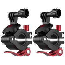 2 stuks camerahouders, eenvoudig te installeren, webcamstandaard, bewegingscamerahouder, fietsclip, voorkant, kunststof