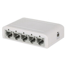 Conmutador de datos Gigabit de 5 puertos, concentrador de red, divisor Ethernet de escritorio, puertos blindados Plug & Play, mini portátil