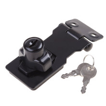 Keyed Hasp Locks Twist Knob Keyed Locking Hasp Padlock Garage Shed Lock for W/2