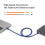 Καλώδιο Ethernet υψηλής ταχύτητας Cat8Gaming40Gbps2000MHz Καλώδιο δικτύου Internet Ethernet5M Rj45 6