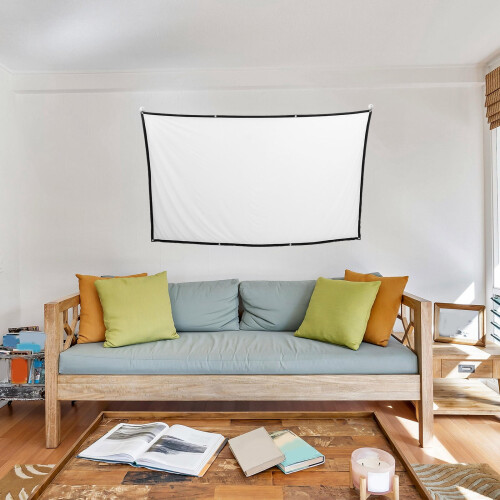 Projection Screen Projector Outdoor Office Portable Indoor Polyester 1
