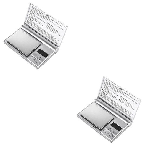Lot de 2 mini balances électroniques portables numériques