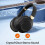 Txmfgh Νέα ασύρματα ακουστικά Bluetooth με δυνατότητα αναδίπλωσης στο κεφάλι, βαριά 4