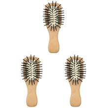 Perie de păr Comb3PCS pentru piepteni groși portabili Gocomb din nailon și lemn, pentru călătorii