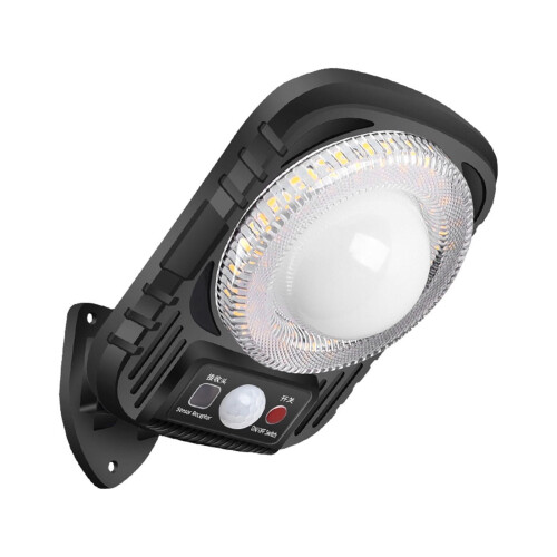 Solar Street Light, IP65 Outdoor Solar Powered LED Security Flood Light with Motion Sensor, Remote Control 1