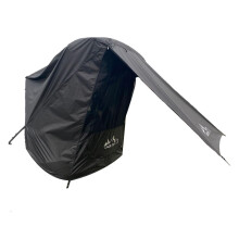 Kofferraumzelt, Heckzelt-Erweiterung, multifunktionales Campingzelt für verschiedene Fahrzeuge, Sonnenschutz, Regen- und Windschutz – Schwarz