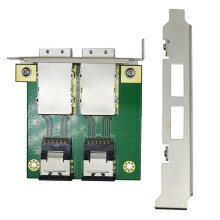 Reservedeler for Mini SAS med to porter, intern SFF-8087 til ekstern HD SFF-8088Sas26p PCI SAS-adapterkort