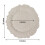 Efavormart6Pack13" Στρογγυλά πλαστικά πιάτα Reef με βολάν, πιάτα φαγητού για γάμους και 4