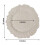 Efavormart6Pack13" Στρογγυλά πλαστικά πιάτα Reef με βολάν, πιάτα φαγητού για γάμους και 2