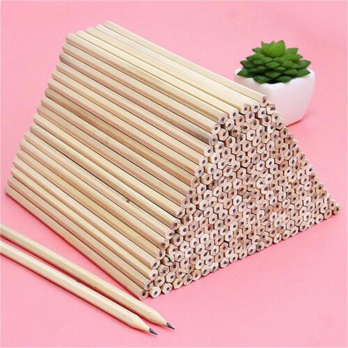 QISIWOLE100PCS Ξύλινα Εξάγωνα Μολύβια Συσκευασμένα σε Κουβά, Υψηλότερης Σκληρότητας 2