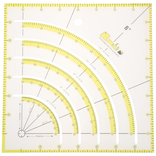 Eease Quilting Ruler Multi-functional Acrylic Ruler for Cutting Fabric Sewing Supply