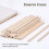 QISIWOLE100PCS Ξύλινα Εξάγωνα Μολύβια Συσκευασμένα σε Κουβά, Υψηλότερης Σκληρότητας 6
