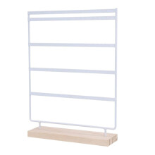 Présentoir à boucles d'oreilles, porte-bijoux, organisateur, présentoir à bijoux, 5 niveaux, 100 trous, en bois