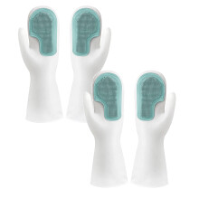 Gants de cuisine Xubond Tools, brosse de nettoyage en caoutchouc et silicone pour la vaisselle et le ménage, gants de bar et de salle à manger,
