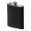 Leather Hip Flask / Pocket Hip Flask - 24cl Black 1