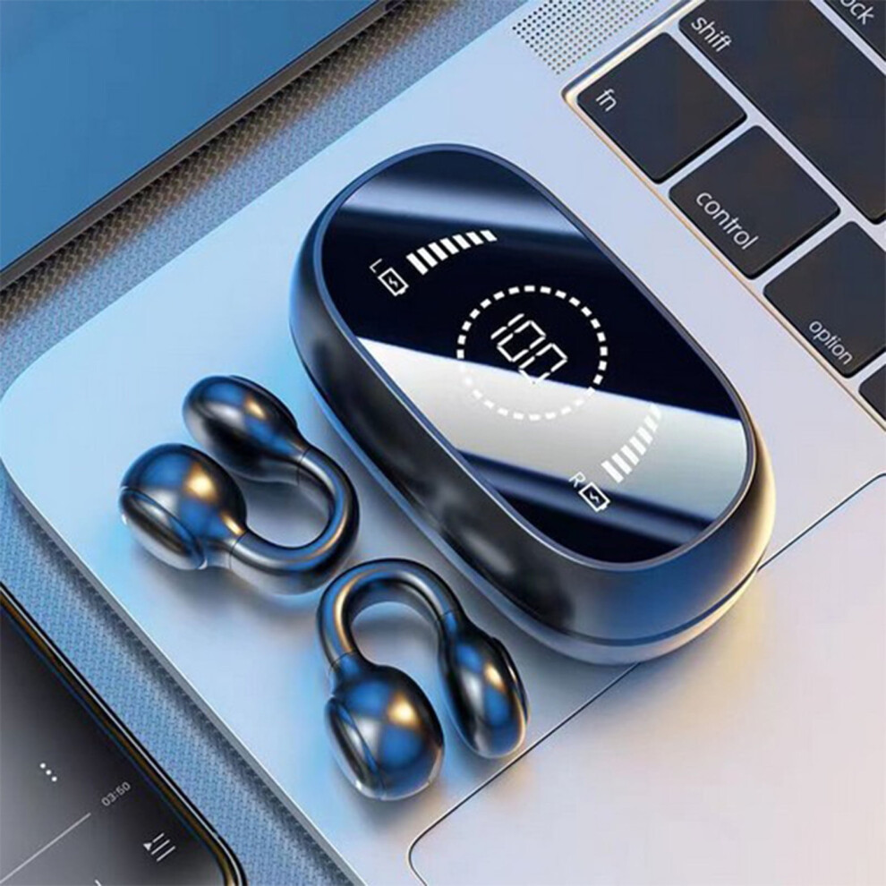 Txmfgh Bluetooth 5.3 In-Ear Headset With Led Display & Noise Reduction - Ideal For Office Use And Sports Enthusiasts Aiming For High-Definition Calls 9164030150607