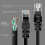 Καλώδιο Ethernet Cat6 για παιχνίδια, μαύρο, καλώδιο patch δικτύου LAN 35ft - καλώδιο υψηλής 4