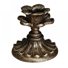 Retro Gold Pillar Candle Holders Antique Bronze Candlestick Home Decorations for Living Room, Dining Room Table