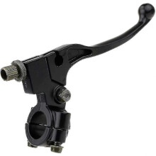 7/8\" Universal Motorcycle Black Left Clutch Brake Handle Lever Seat Dirt Bike Motocross