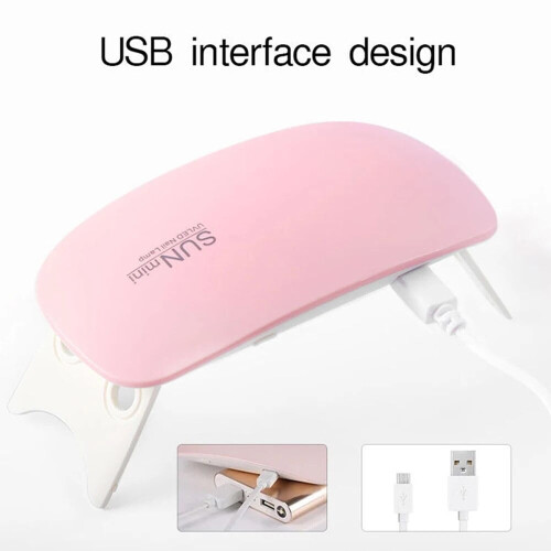 1/2/3/4/5 Μικρή λάμπα νυχιών Gel UV LED, φορητή USB, στεγνωτήρας νυχιών με φως Gel UV, λάμπα 2