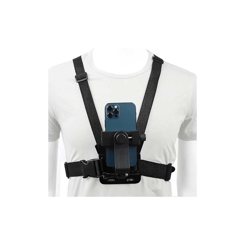 Mobile Phone Chest Mount Harness Strap Holder Cell Phone Clamp Action Camera Pov For Compatible With Samsung Compatible With Iphone Plus 9164030155008
