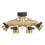 Vikenar3/4 ιντσών Brass4Way Σωλήνας Διαχωριστής Σωλήνων Ακροφύσιο Διακόπτης Βρύσης για 1