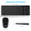Set composto da tastiera e mouse wireless, mouse USB wireless e tastiera per computer, compatto e silenzioso. 3