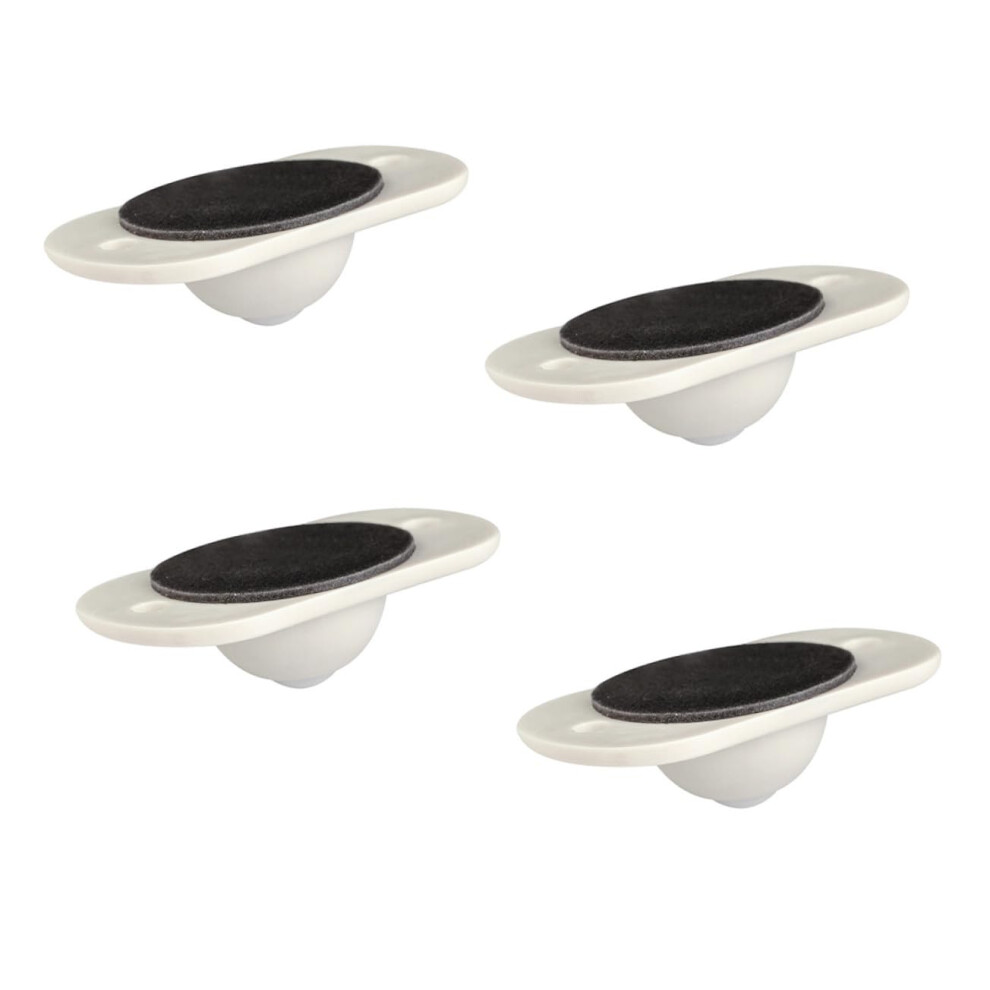 4Pcs Selfadhesive Caster Wheels Smooth 360 Swivel For Storage Boxes Low Noise Easy Install White 9450606562074