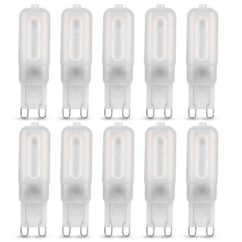 Συσκευασία 10 λαμπτήρων G9LED 5W Ψυχρό λευκό 6000k220V Αντικαθιστά τους λαμπτήρες