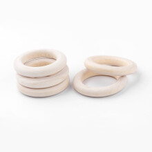Onbewerkte houten verbindingsringen macramé houten ringen ring papayawhip40x7mm gat: 25~26mm DIY