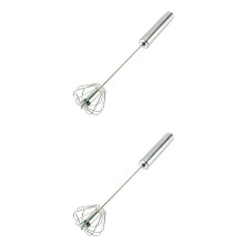2-teiliges Set Edelstahl-Schneebesen für Milch, Eier und Mehl, Küchenutensilien zum Mischen von Mehl