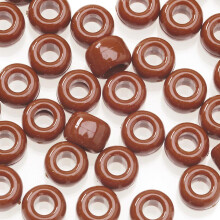 Darice undurchsichtige braune Ponyperlen, 9 mm, 720 Stück