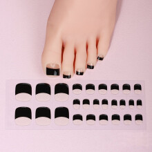 Pedicure aan huis met gel teennagelstrips, UV-LED-uitharding vereist, nagelkunstwrap.
