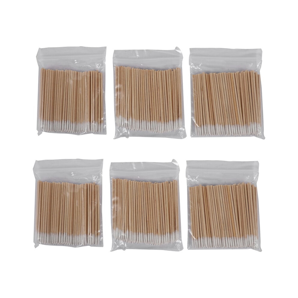 White 600Pcs Cosmetics Permanent Makeup Health Care Ear Jewelry Cleaning Stick Bud Tip Kapok Cotton Swab