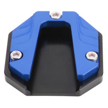 Patin de béquille en alliage d'aluminium bleu pour moto, support tout-terrain