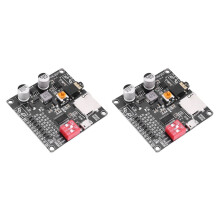 2X DY-HV20T12V/24V Alimentatore10W/20W Modulo di riproduzione vocale con supporto per lettore musicale MP3 su scheda SD