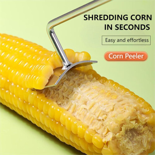 2024 Νέο εργαλείο αφαίρεσης καλαμποκιού από ανοξείδωτο ατσάλι με μακριά λαβή, 1