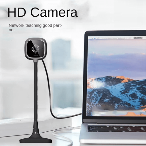 Webcam HD-webcamera met ingebouwde microfoon en USB-aansluiting voor pc, computer, laptop, desktop, gratis driver. 1