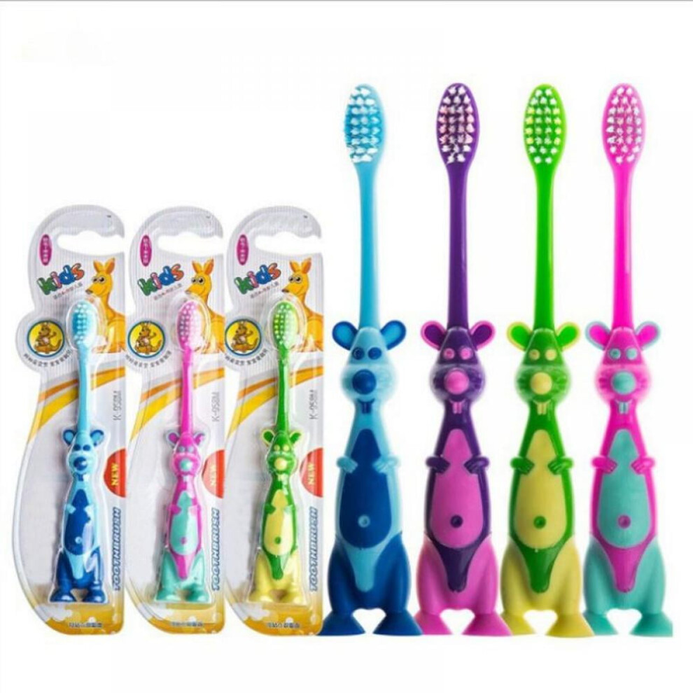Prettyui Baby Cartoon Animal Soft Toothbrush Kids Dental Oral Care Tool Toothbrushes (1Pcs Random Color)