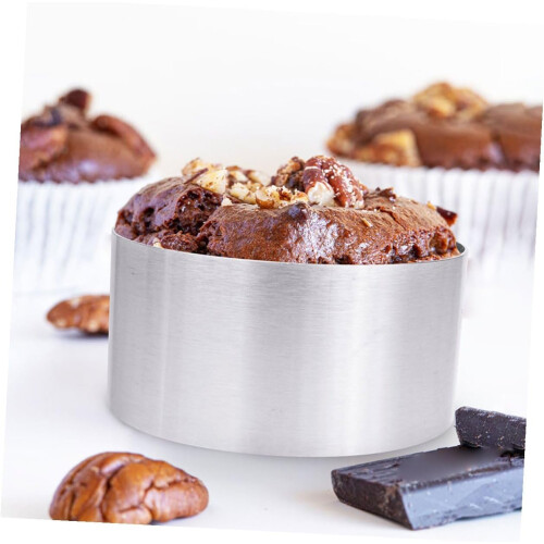 3pcs Stainless Steel Cake Rings Baking Molds Set, Rust Resistant, Easy Clean, Multiple Sizes 1