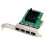 Προσαρμογέας διακομιστή Ethernet 4 θυρών RJ-45 Κάρτα δικτύου Gigabit PCI-E X1Interface 2