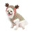 Λευκά χριστουγεννιάτικα στολίδια για σκύλους - Ριγέ ρούχα για κατοικίδια, 4