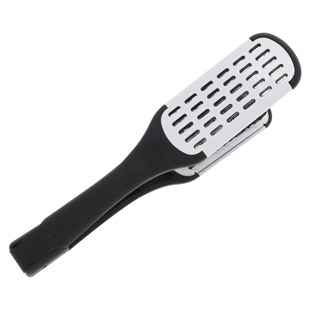 Hair Straightening Brush DoubleSided Boar Bristle 2 in 1 Ergonomic Grip for Smooth Styling